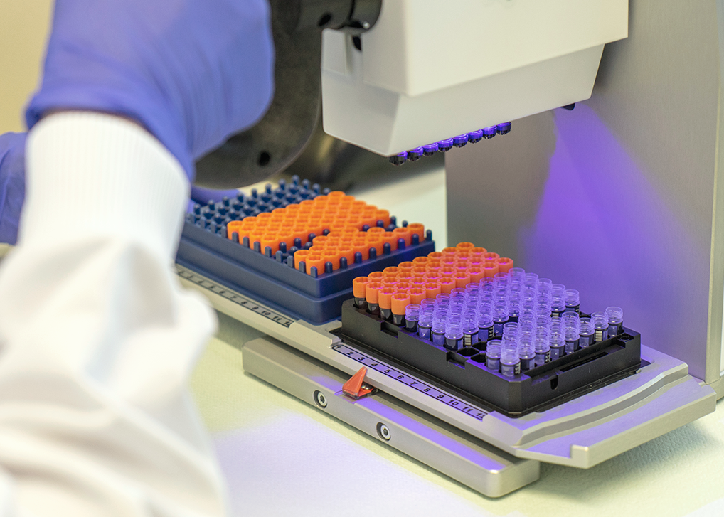 Biopankkinäytteitä tutkitaan.