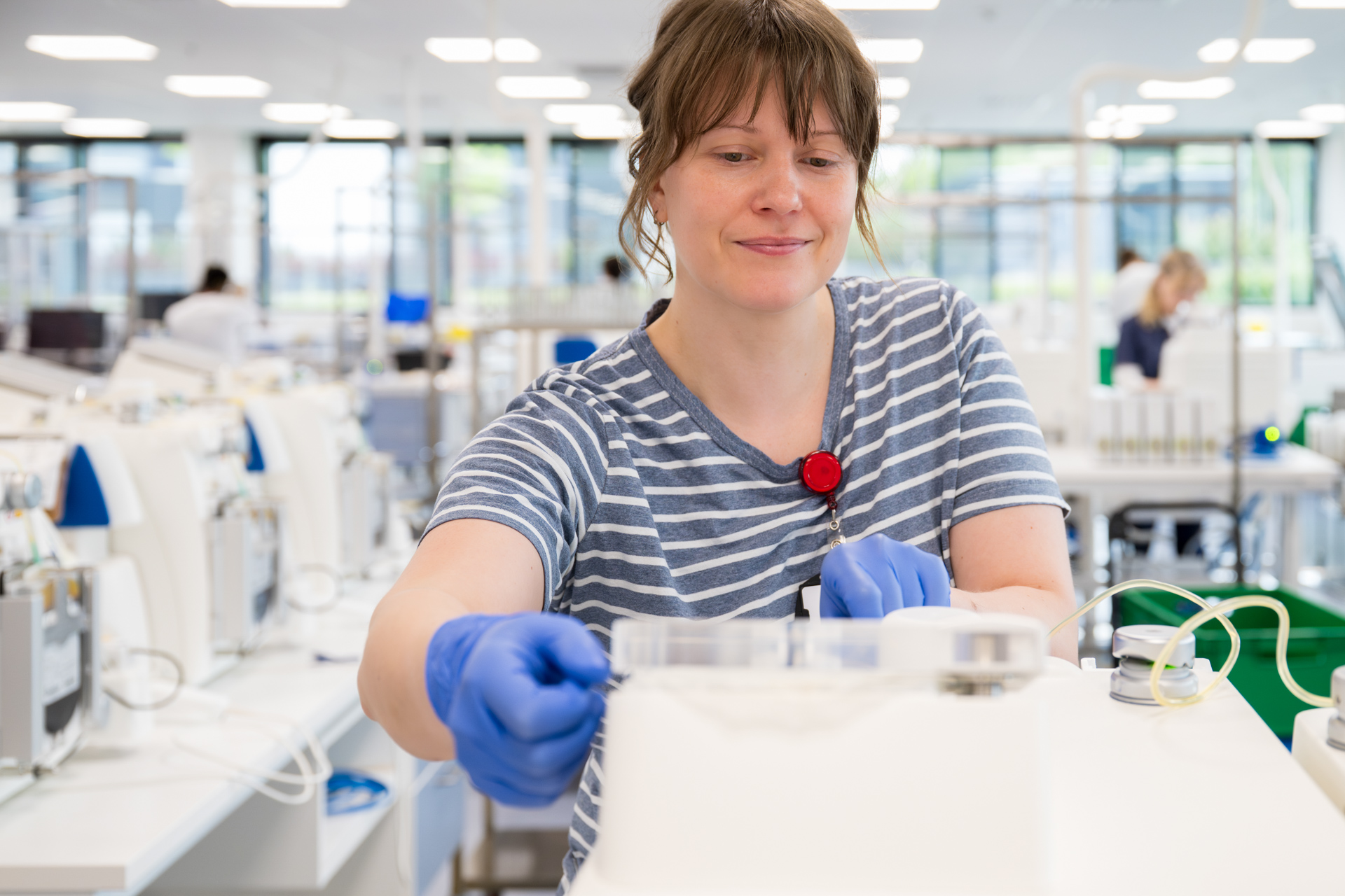 Veripalvelun soluerottelutyöntekijä