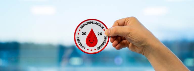 Vuoden 2026 pyöreä Hengenpelastajamerkki.